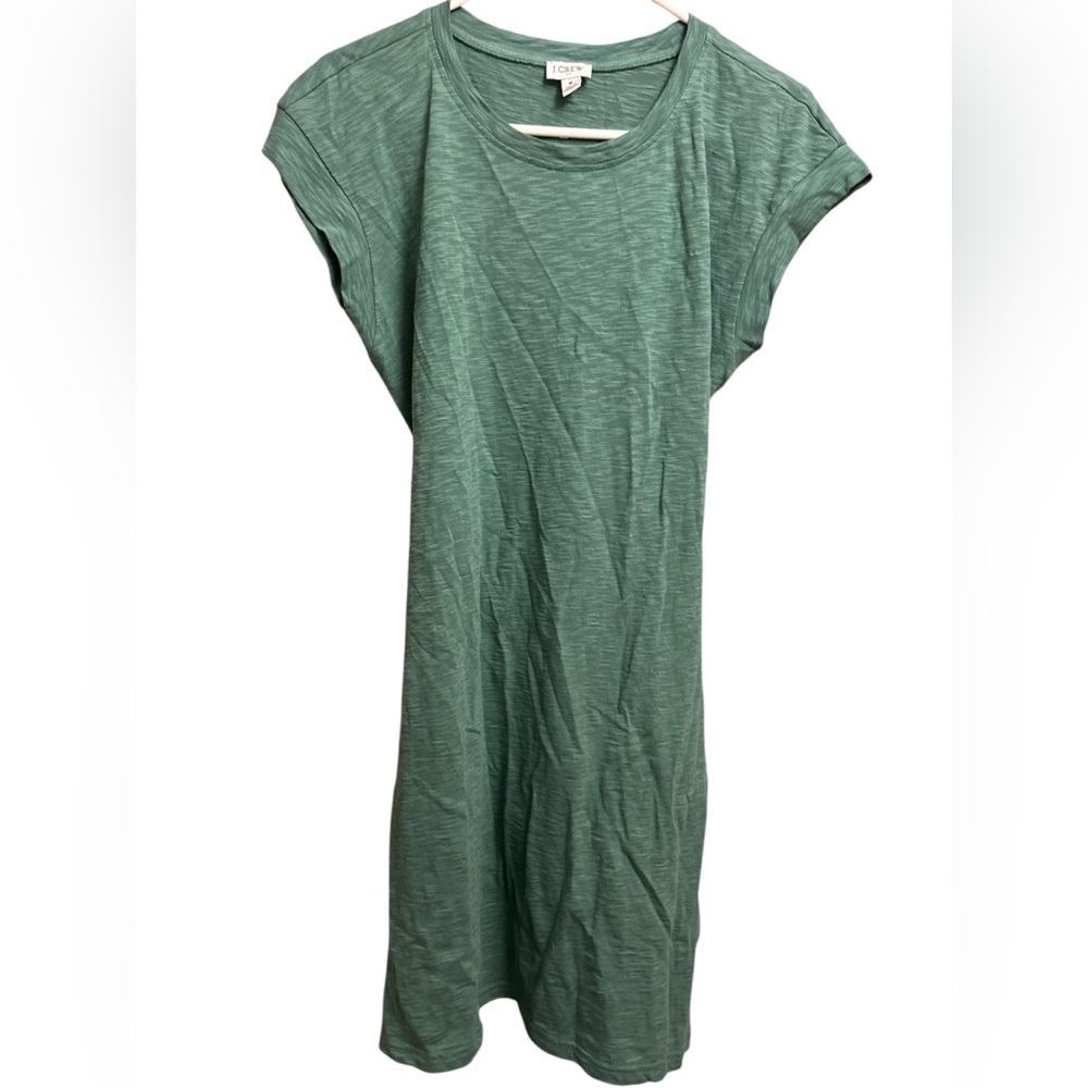 J. Crew Sage Green Tie Dress
